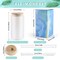 8 Pieces Sublimation Glass Blanks with Bamboo Lid - 16 Oz Frosted Sublimation Beer Can Glass - Sublimation Glass Tumblers for Iced Coffee Juice Soda Drinks